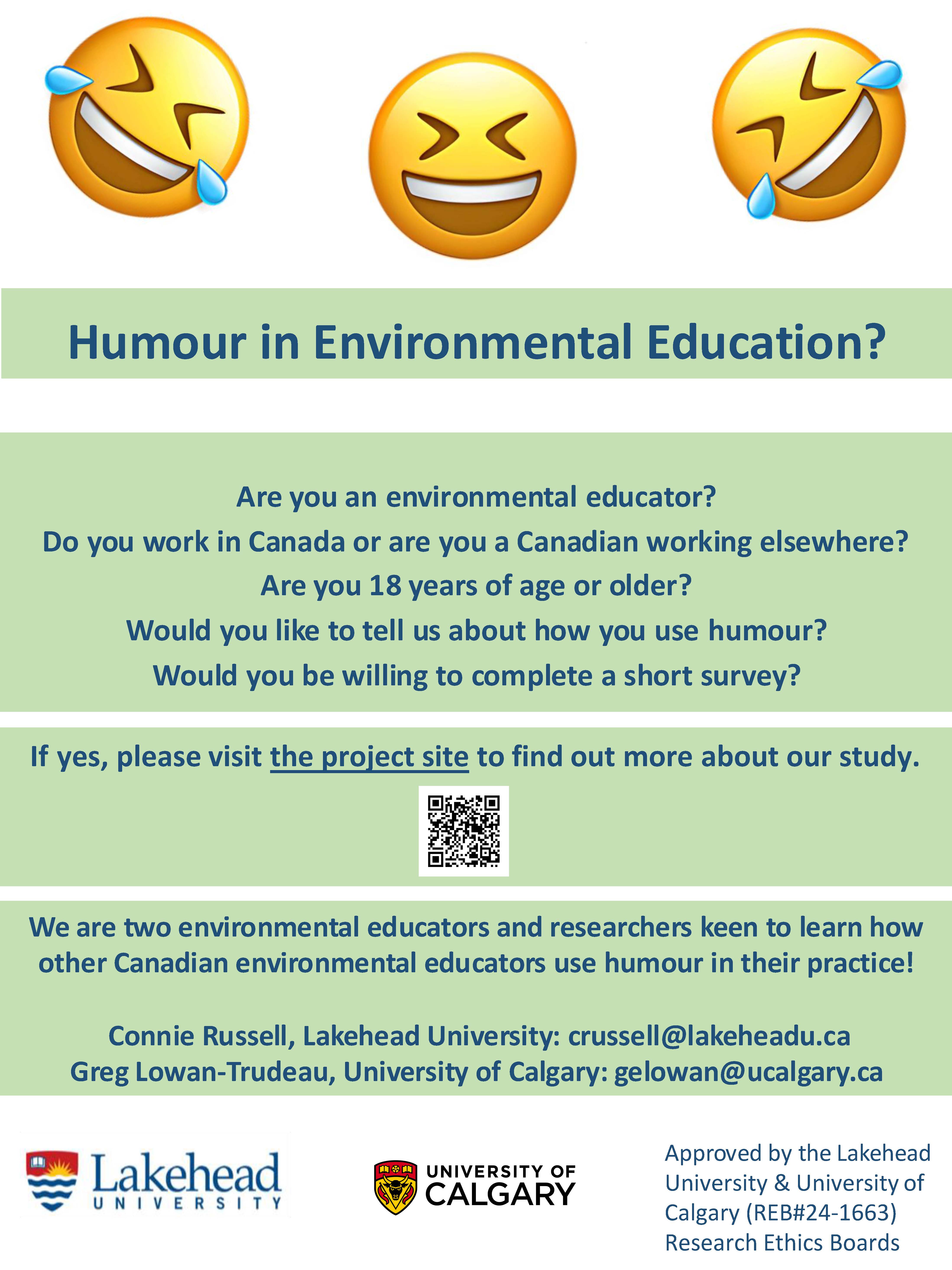 Humour in EE research participant poster